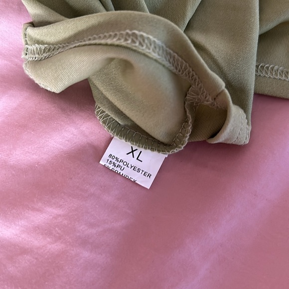 BEJONS Crop Tank Top Ruched Corset Women size XL in Army Green - Picture 6 of 6